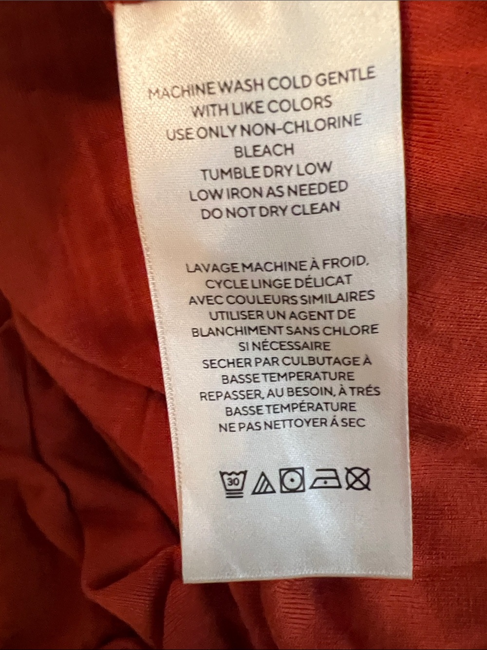 Free People Lakeside Rust Maxi Dress with White Heart Print and Side Slit - Picture 10 of 10